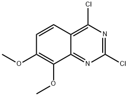 2,4-Dichloro-7,8-dimethoxy-quinazoline Structure