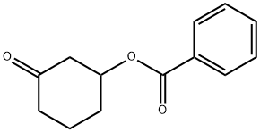 Cyclohexanone, 3-(benzoyloxy)- Struktur