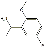 1-(5-溴-2-甲氧基苯基)乙胺, 634150-48-4, 结构式
