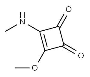 3-methoxy-4-(methylamino)cyclobut-3-ene-1,2-dione, 63649-29-6, 结构式