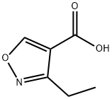 3-乙基异噁唑-4-甲酸 结构式