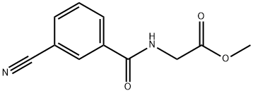 N-(3-Cyanobenzoyl)-Glycine Methyl Ester,64480-73-5,结构式