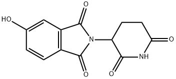 2-(2,6-dioxopiperidin-3-yl)-5-hydroxyisoindoline-1,3-dione Struktur