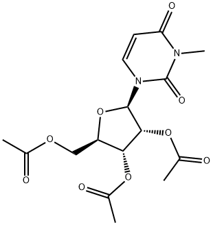 2',3',5'-Tri-O-acetyl-N3-methyluridine Structure