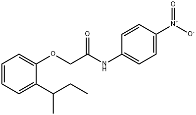 2-[2-(sec-butyl)phenoxy]-N-(4-nitrophenyl)acetamide 结构式