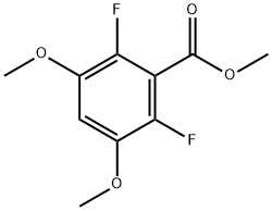 methyl 2,6-difluoro-3,5-dimethoxybenzoate 化学構造式