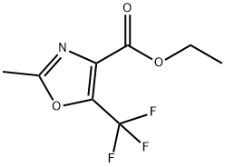 4-Oxazolecarboxylic acid, 2-methyl-5-(trifluoromethyl)-, ethyl ester,654-85-3,结构式