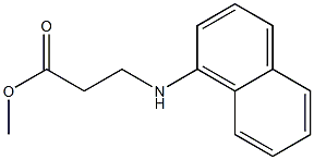 N-1-Naphthalenyl-Beta-Alanine Methyl Ester 结构式