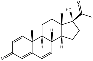 17-Hydroxy-1,4,6-pregnatriene-3,20-dione Structure