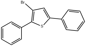 Thiophene, 3-bromo-2,5-diphenyl- Struktur