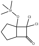 1-三甲硅氧基-7,7-二氯二环[3.2.0]庚-6-酮 结构式