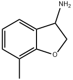 3-Benzofuranamine, 2,3-dihydro-7-methyl- 化学構造式