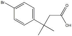 3-(4-Bromophenyl)-3-methylbutanoicacid Struktur