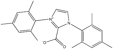1,3-ジメシチルイミダゾリウム-2-カルボキシラート 化学構造式