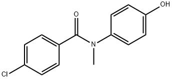 4-氯-N-(4-羟基苯基)-N-甲基苯甲酰胺 结构式
