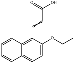 (E)-3-(2-ethoxynaphthalen-1-yl)acrylic acid Struktur