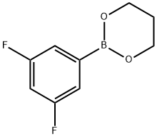 2-(3,5-Difluorophenyl)-1,3,2-dioxaborinane Struktur