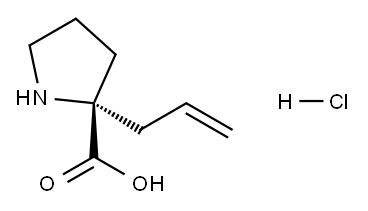 Proline, 2-(2-propenyl)-, hydrochloride Struktur