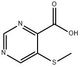 5-MethylsulfanylpyriMidine-4-carboxylic acid Struktur