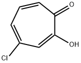 2,4,6-Cycloheptatrien-1-one, 4-chloro-2-hydroxy- 化学構造式