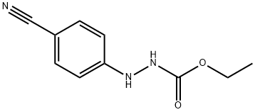 2-(4-氰基苯基)肼基甲酸乙酯, 700371-70-6, 结构式
