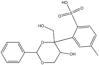 2,4-O-Benzylidene-1-O-tosyl-D-threitol Structure