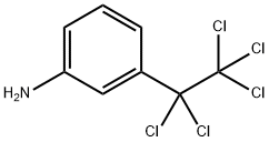 Benzenamine, 3-(1,1,2,2,2-pentachloroethyl)- 化学構造式