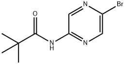 N-(5-Bromo-pyrazin-2-yl)-2,2-dimethyl-propionamide Struktur