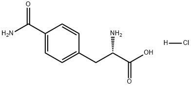 Phenylalanine, 4-(aminocarbonyl)-, monohydrochloride 结构式
