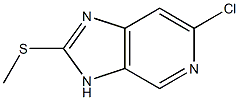 6-chloro-2-(methylthio)-3H-imidazo[4,5-c]pyridine 结构式