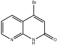 4-Bromo-1,8-naphthyridin-2(1H)-one Structure