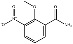 2-甲氧基-3-硝基苯甲酰胺 结构式