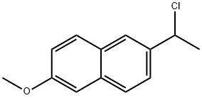 2-(1-chloroethyl)-6-methoxynaphthalene Struktur