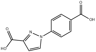 1H-Pyrazole-3-carboxylic acid, 1-(4-carboxyphenyl)- Structure