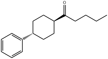 1-Pentanone, 1-(4-phenylcyclohexyl)-, trans- 化学構造式