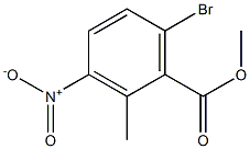 Methyl 6-Bromo-2-methyl-3-nitrobenzoate Structure