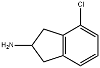 4-chloro-2,3-dihydro-1H-inden-2-amine,73536-79-5,结构式
