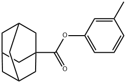 间甲基苯酚金刚烷甲酸酯 结构式