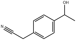 2-[4-(1-hydroxyethyl)phenyl]acetonitrile Structure