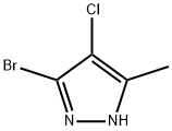 3-Methyl-4-chloro-5-bromo-pyrazole, 740807-52-7, 结构式