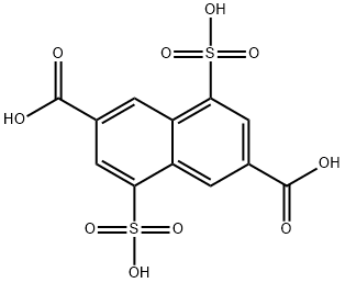 4,8-disulfo-2,6-naphthalenedicarboxylic acid Structure