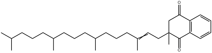 2-Methyl-3-(3,7,11,15-tetramethyl-hexadec-2-enyl)-2,3-dihydro- [1,4]naphthoquinone,74610-11-0,结构式