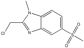 2-氯甲基-1-甲基-5-甲砜基苯并咪唑, 74878-53-8, 结构式
