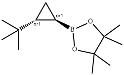 rac-2-[(1R,2R)-2-tert-butylcyclopropyl]-4,4,5,5-tetramethyl-1,3,2-dioxaborolane, trans|rac-2-[(1R,2R)-2-tert-butylcyclopropyl]-4,4,5,5-tetramethyl-1,3,2-dioxaborolane, trans