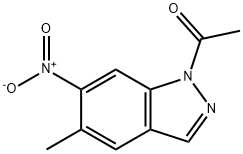 1-乙酰基-6-乙酰氨基-吲唑-5-羧酸, 75844-29-0, 结构式