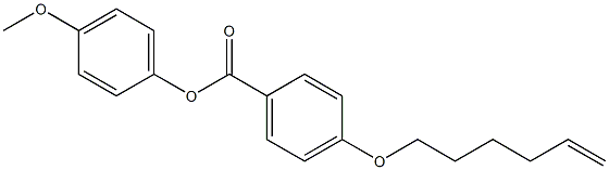 Benzoic acid, 4-(5-hexen-1-yloxy)-, 4-methoxyphenyl ester, 76487-58-6, 结构式