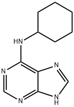 N-cyclohexyl-7H-purin-6-amine 化学構造式