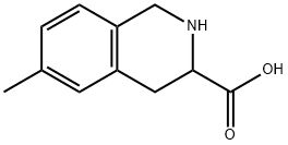 6-Methyl-1,2,3,4-tetrahydroisoquinoline-3-carboxylic acid 结构式