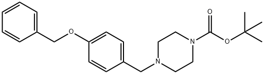 tert-butyl 4-(4-(benzyloxy)benzyl)piperazine-1-carboxylate,77278-84-3,结构式