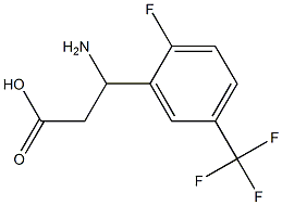 3-AMINO-3-(2-FLUORO-5-(TRIFLUOROMETHYL)PHENYL)PROPANOIC ACID Struktur